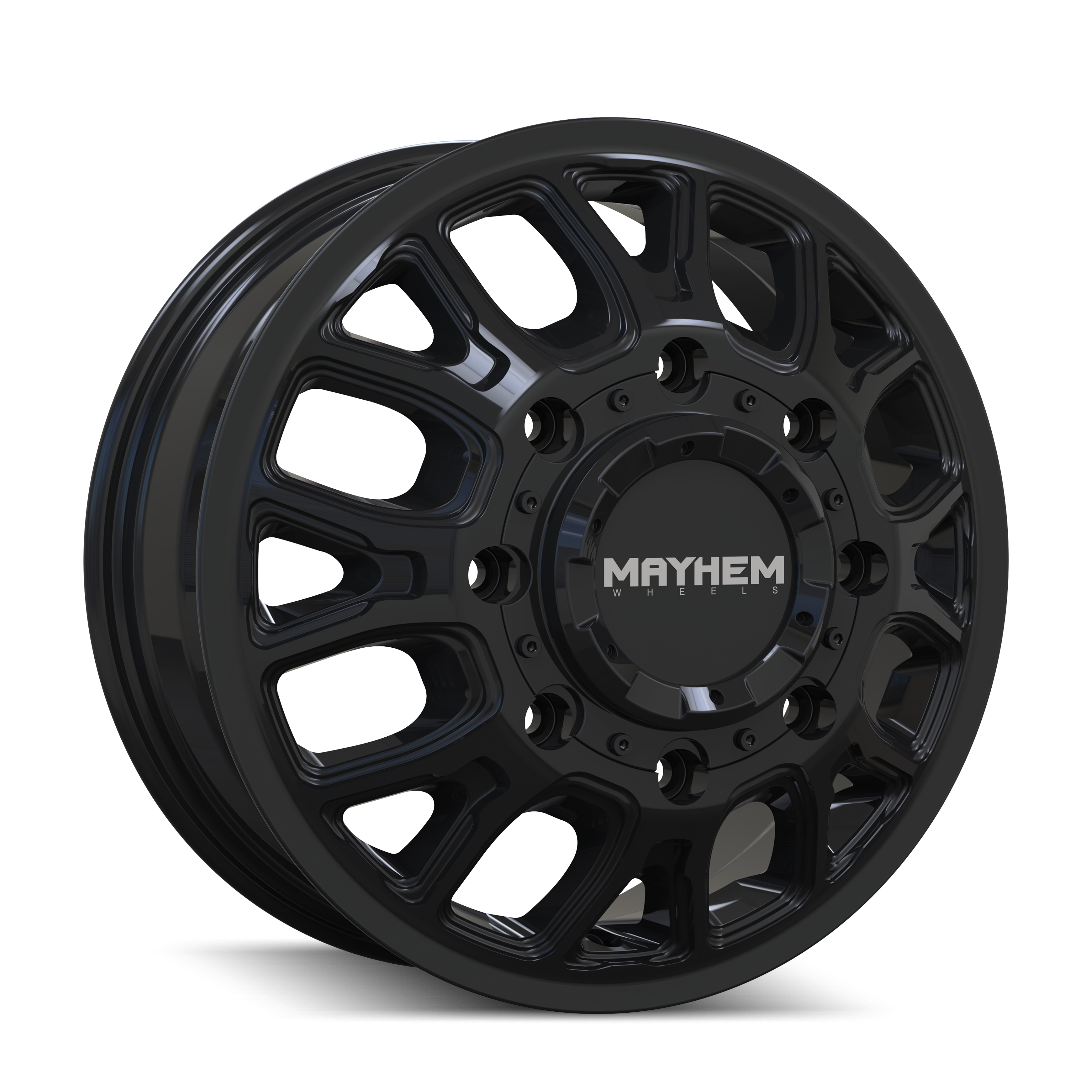 Mayhem COGENT DUALLY Gloss black 17x6.5 +125 8x200mm 142mm | Wheelwiz