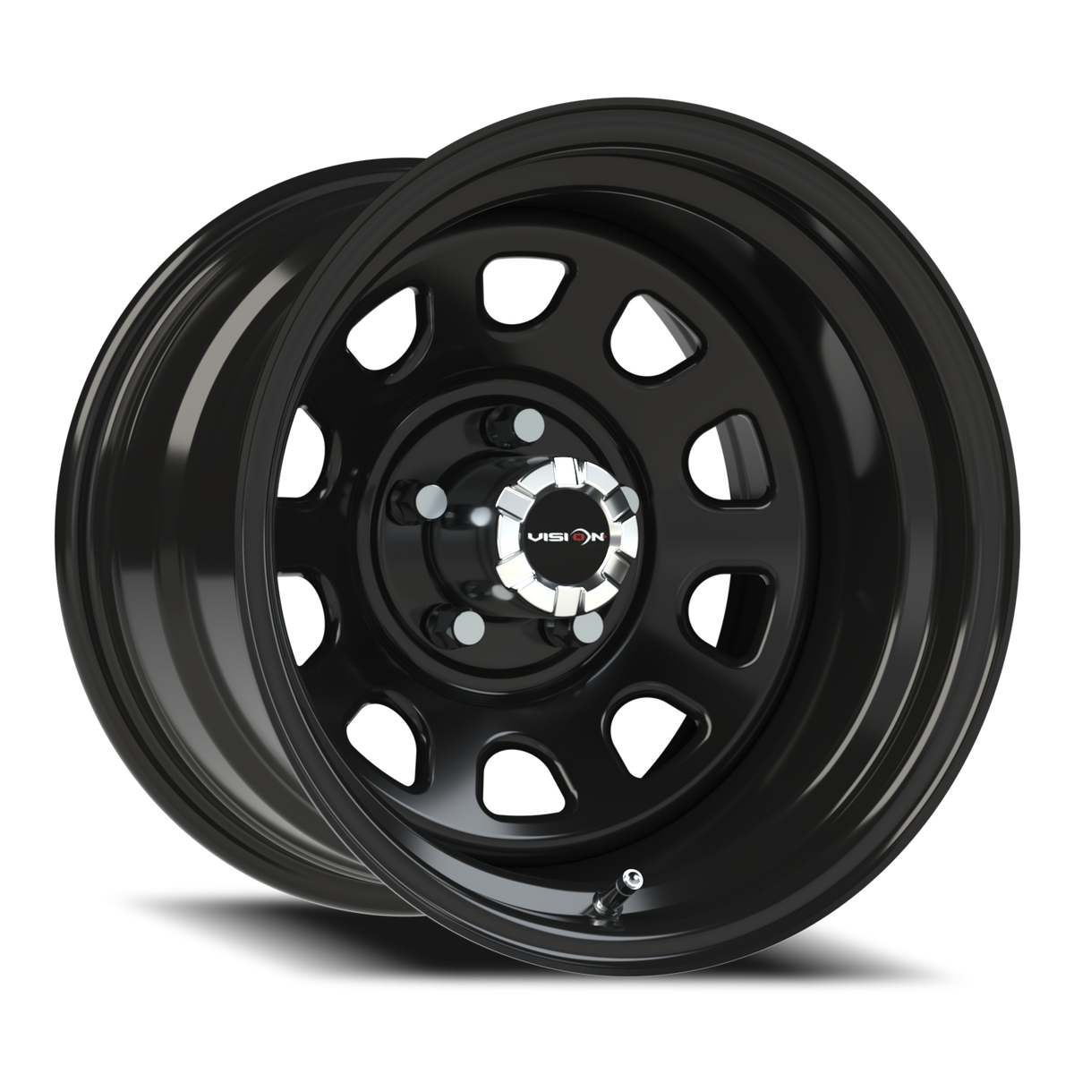 Vision Wheel 84H Gloss Black 15x10 -39 5x120.65mm 83mm - Wheelwiz