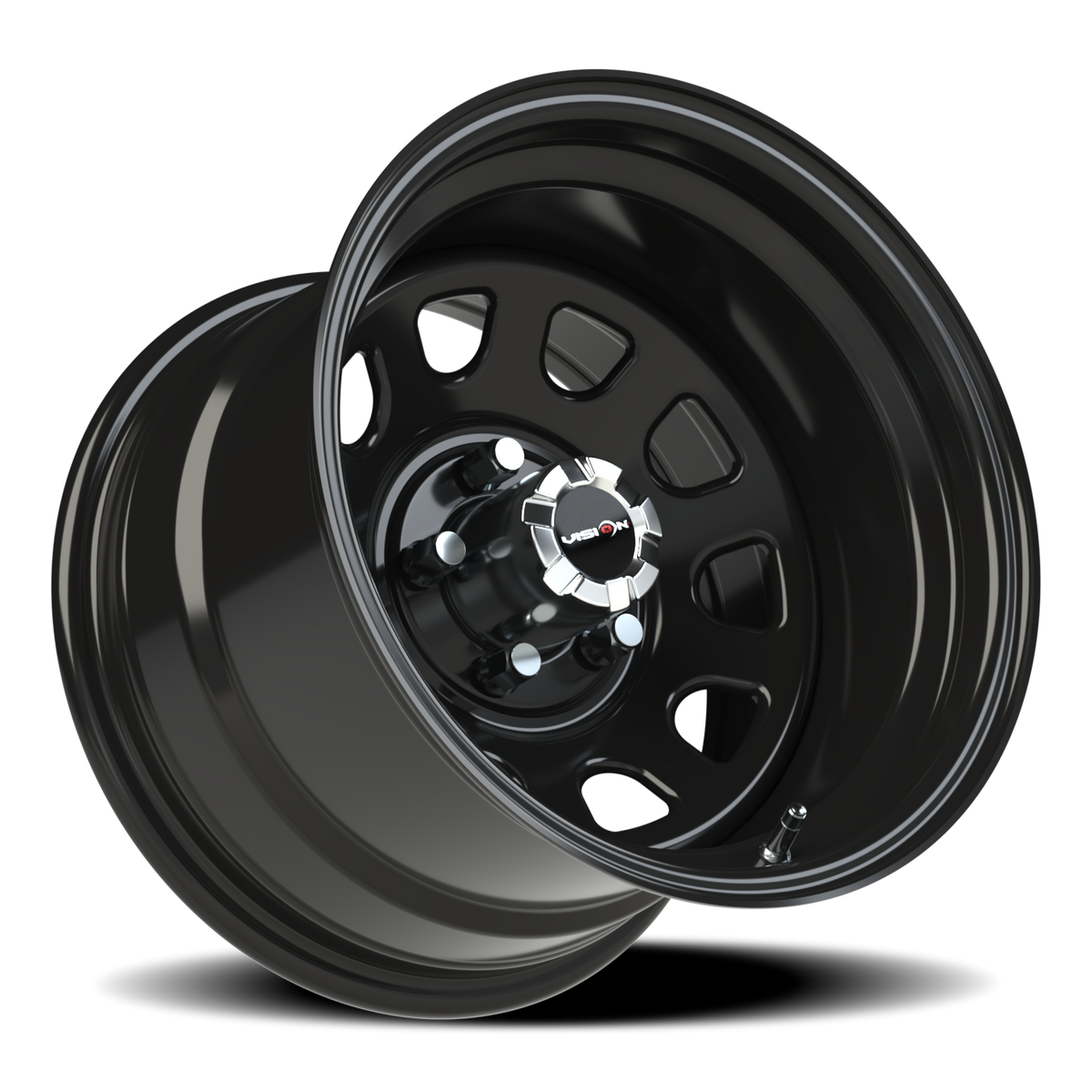 Vision Wheel 84H Gloss Black 15x10 -39 5x114.3mm 83mm - Wheelwiz