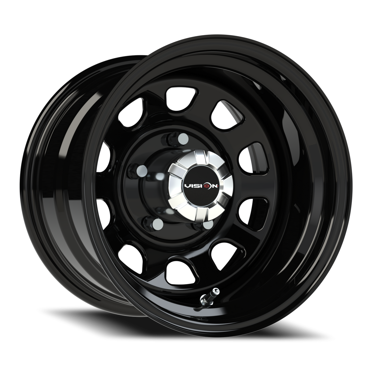Vision Wheel 84H Gloss Black 15x10 -39 5x139.7mm 108mm - Wheelwiz
