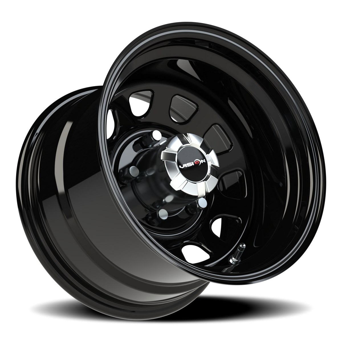 Vision Wheel 84H Gloss Black 15x10 -39 5x139.7mm 108mm - Wheelwiz