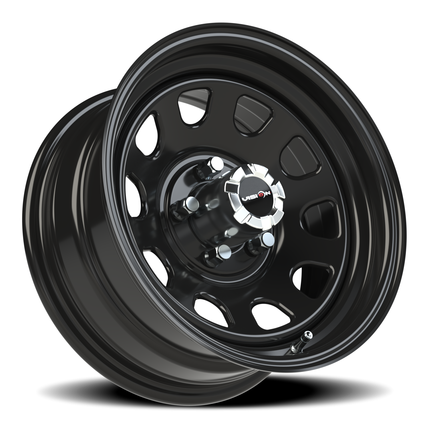 Vision Wheel 84H Gloss Black 15x7 -6 5x120.65mm 83mm - Wheelwiz