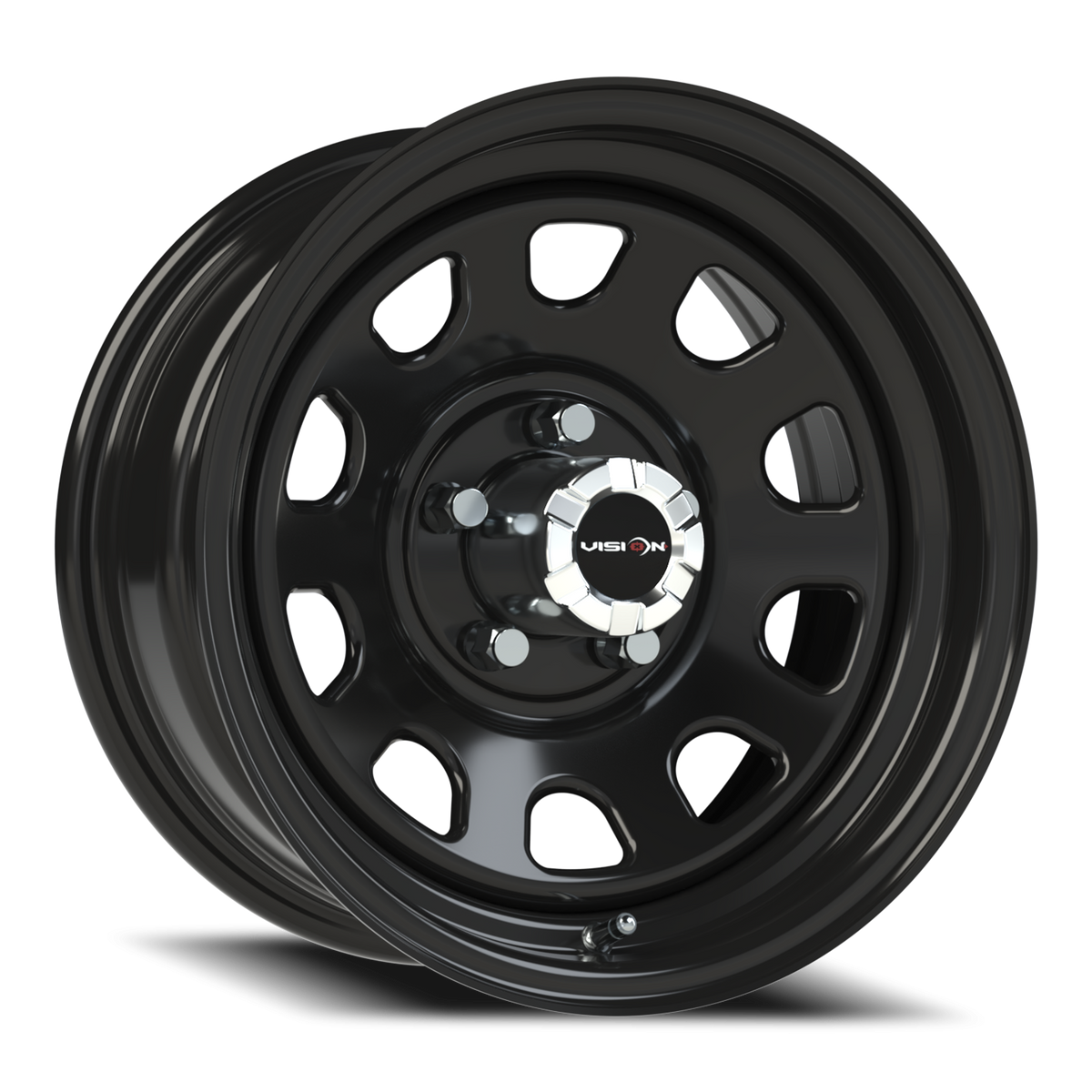 Vision Wheel 84H Gloss Black 15x7 -6 5x114.3mm 83mm - Wheelwiz