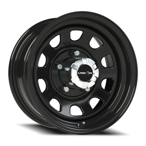 Vision Wheel 84H Gloss Black 15x7 -6 5x139.7mm 108mm - Wheelwiz