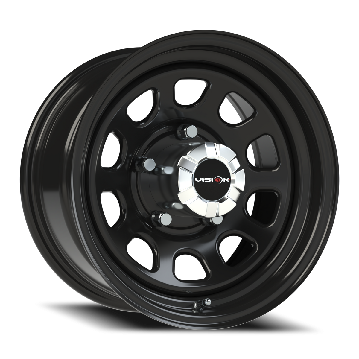 Vision Wheel 84H Gloss Black 15x8 -19 5x139.7mm 108mm - Wheelwiz