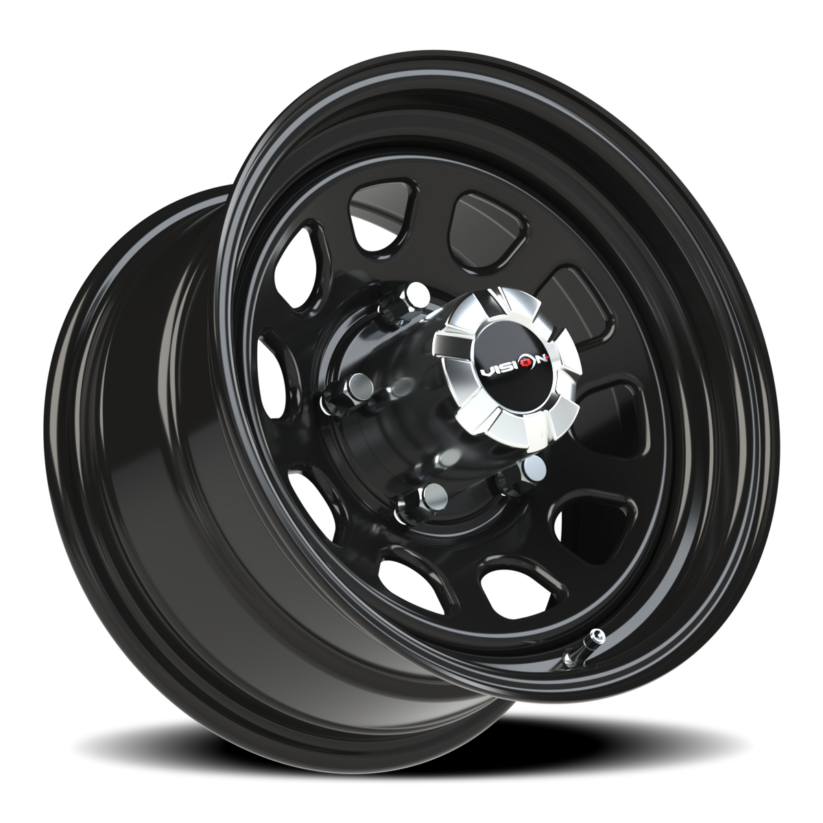 Vision Wheel 84H Gloss Black 15x8 -19 5x139.7mm 108mm - Wheelwiz