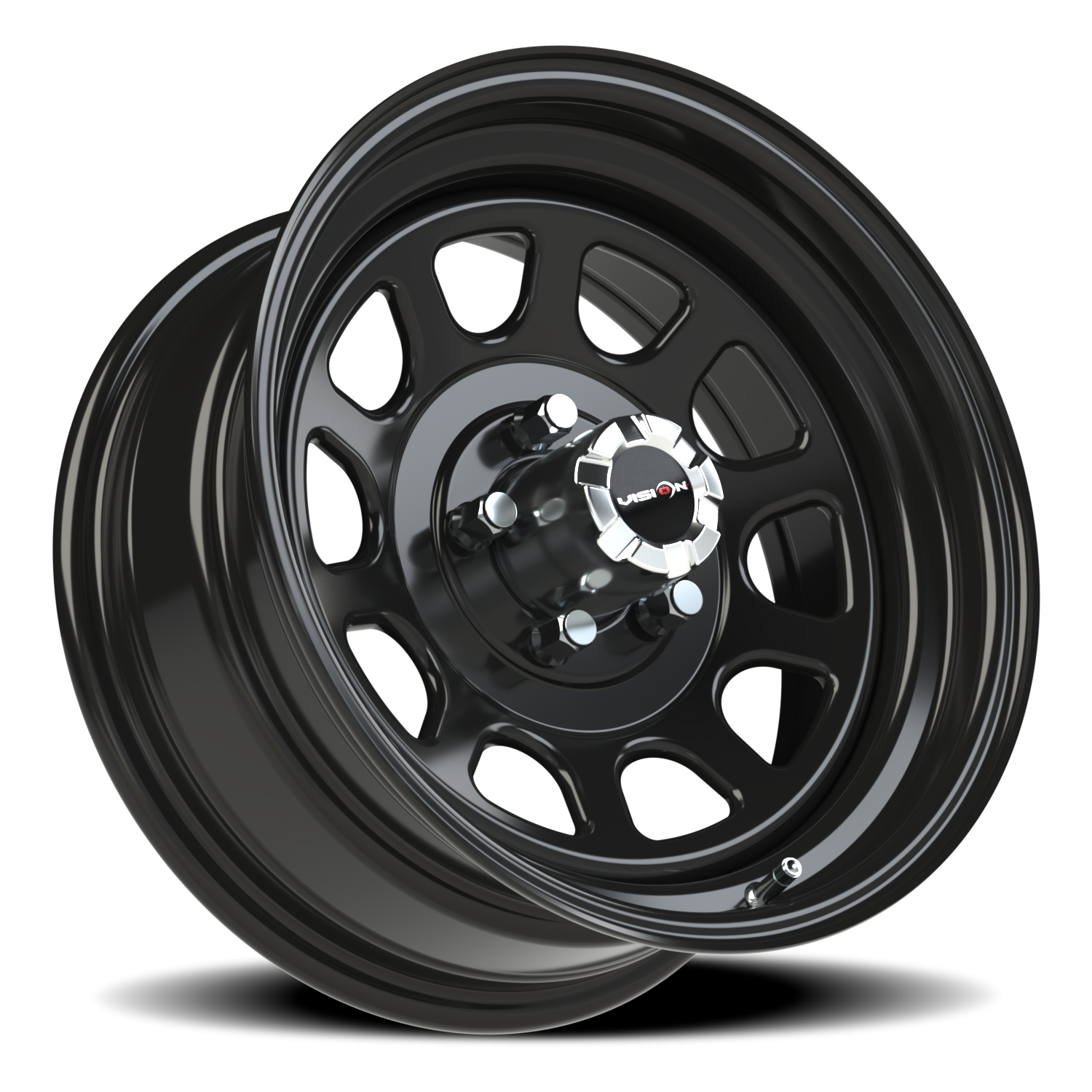 Vision Wheel 84H Gloss Black 16x7 0 5x114.3mm 83mm - Wheelwiz