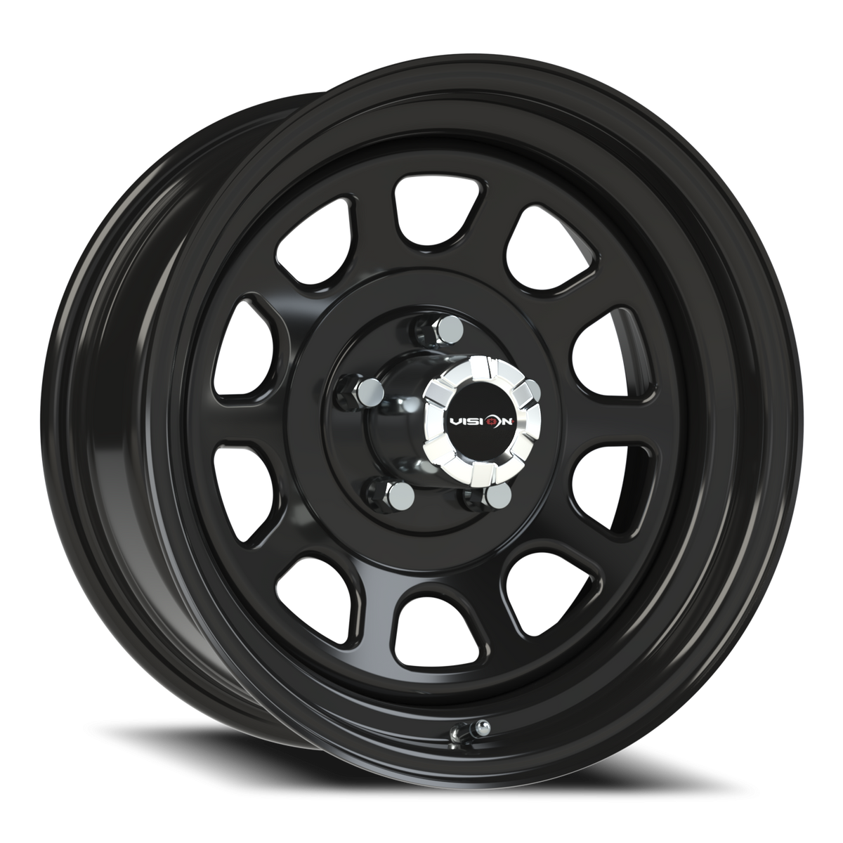 Vision Wheel 84H Gloss Black 16x7 0 5x127mm 83mm - Wheelwiz
