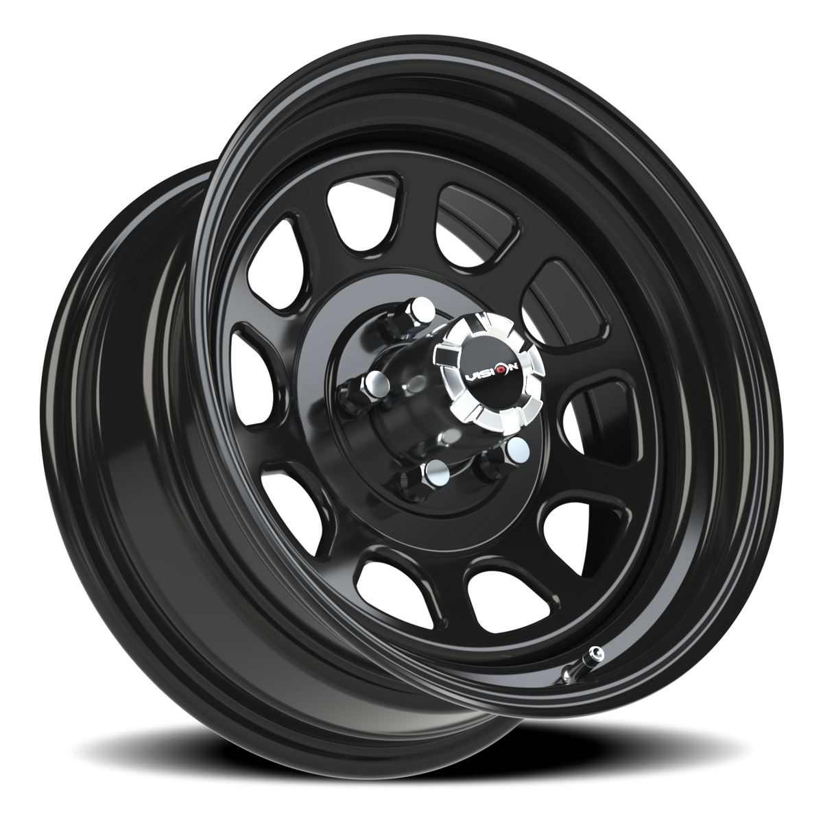 Vision Wheel 84H Gloss Black 16x7 0 5x127mm 83mm - Wheelwiz