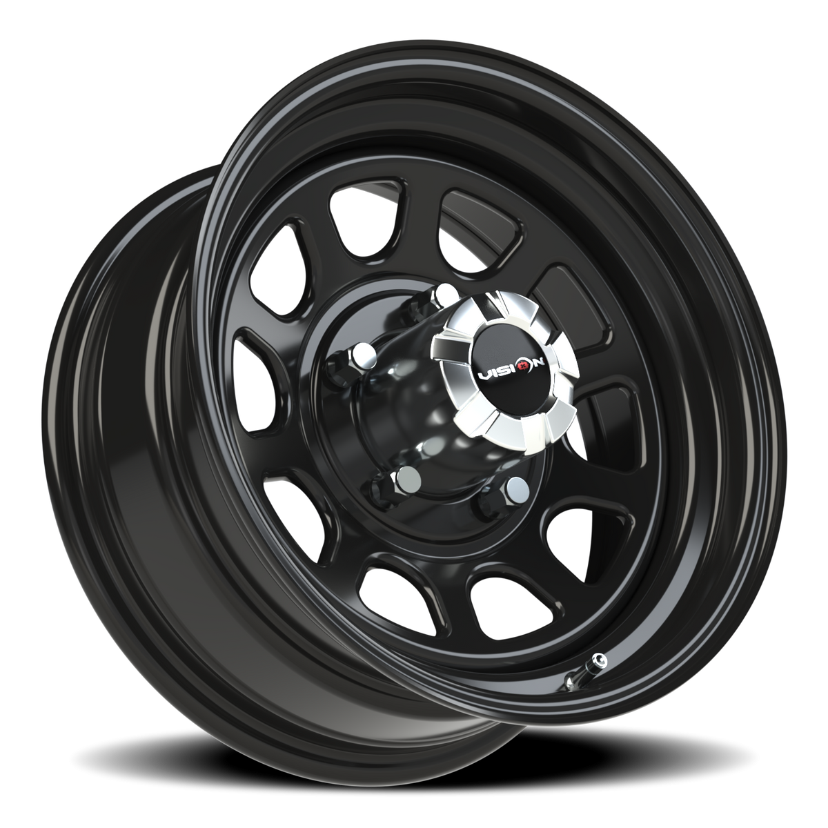 Vision Wheel 84H Gloss Black 16x7 0 5x139.7mm 108mm - Wheelwiz