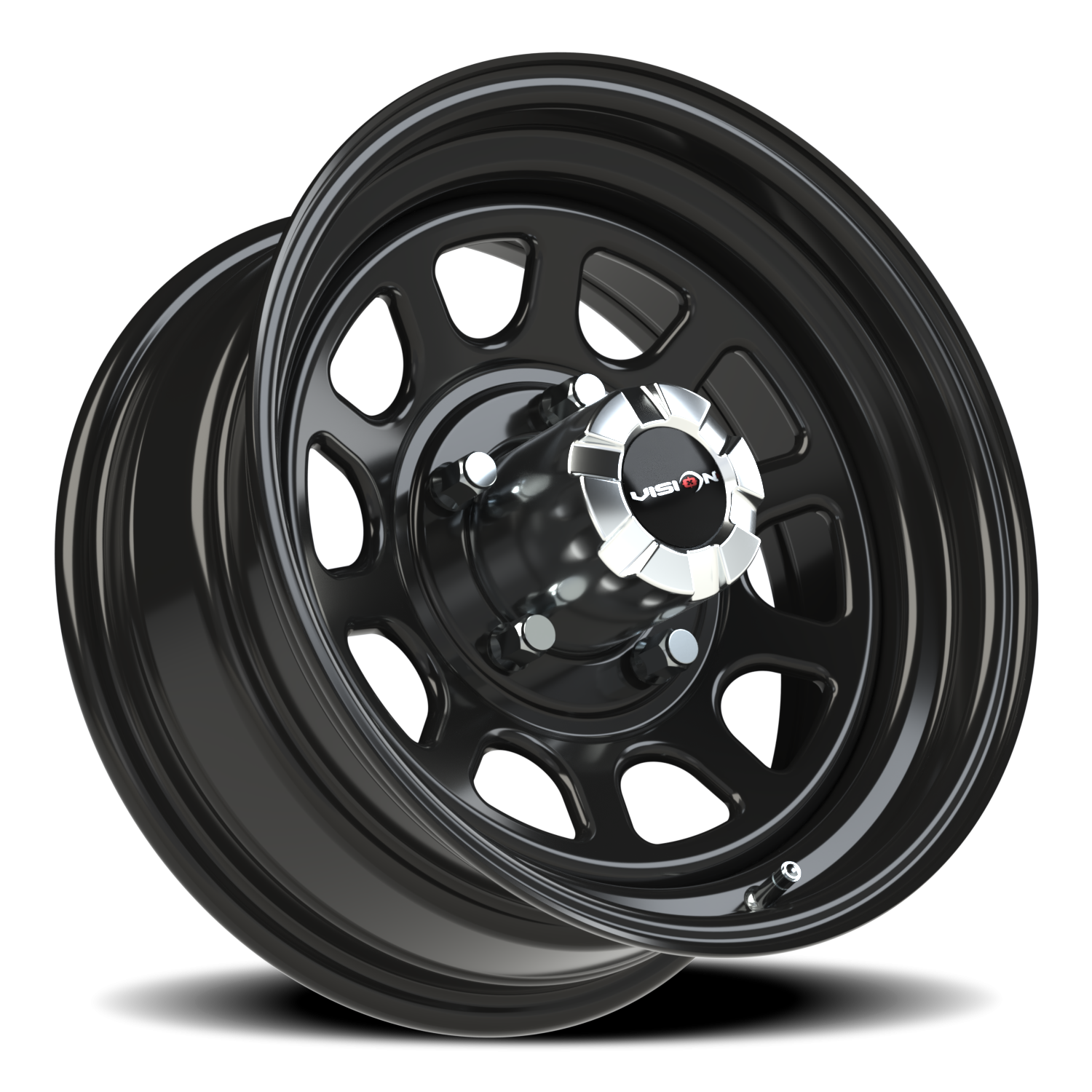Vision Wheel 84H Gloss Black 16x7 0 5x139.7mm 108mm - Wheelwiz