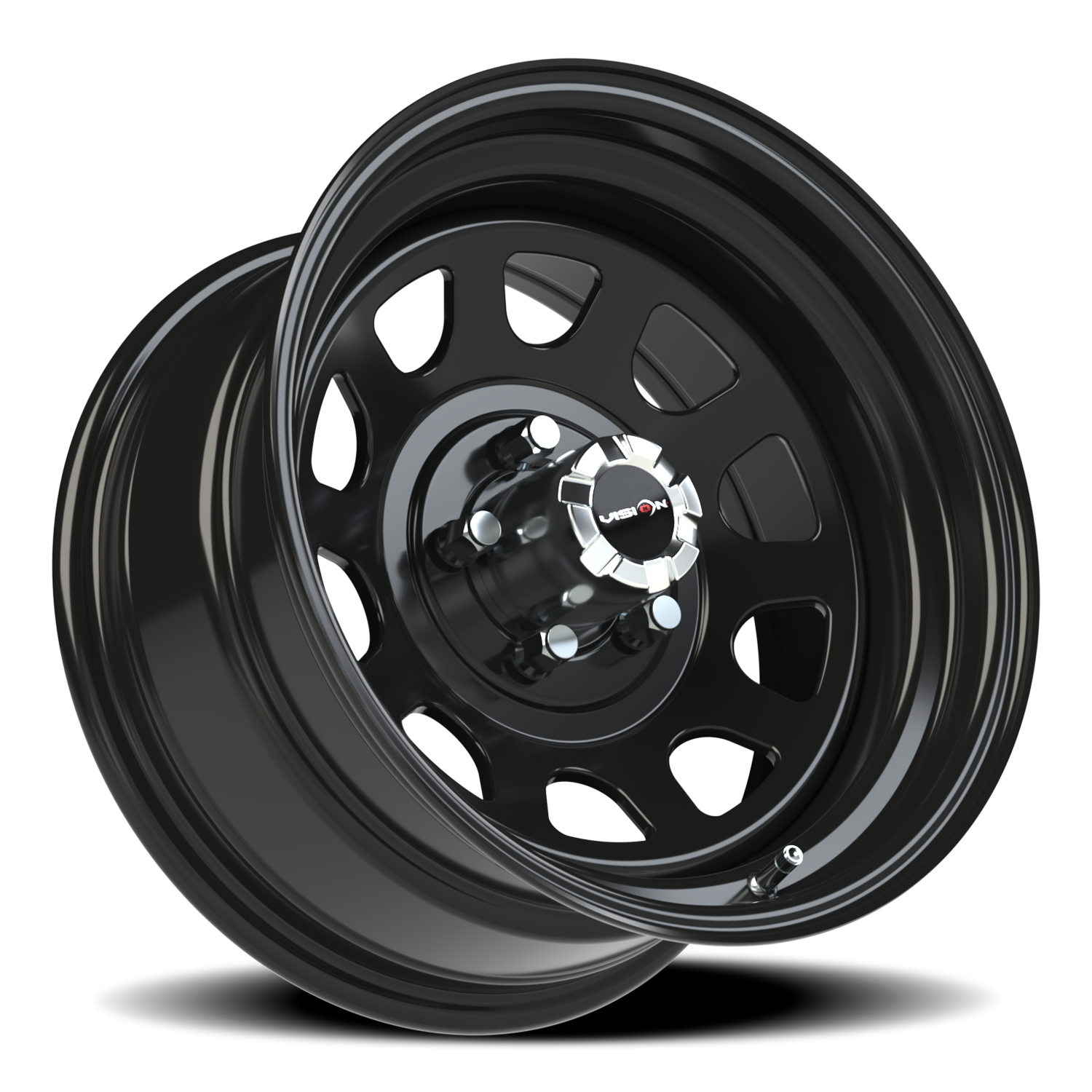 Vision Wheel 84H Gloss Black 16x8 0 5x114.3mm 83mm - Wheelwiz