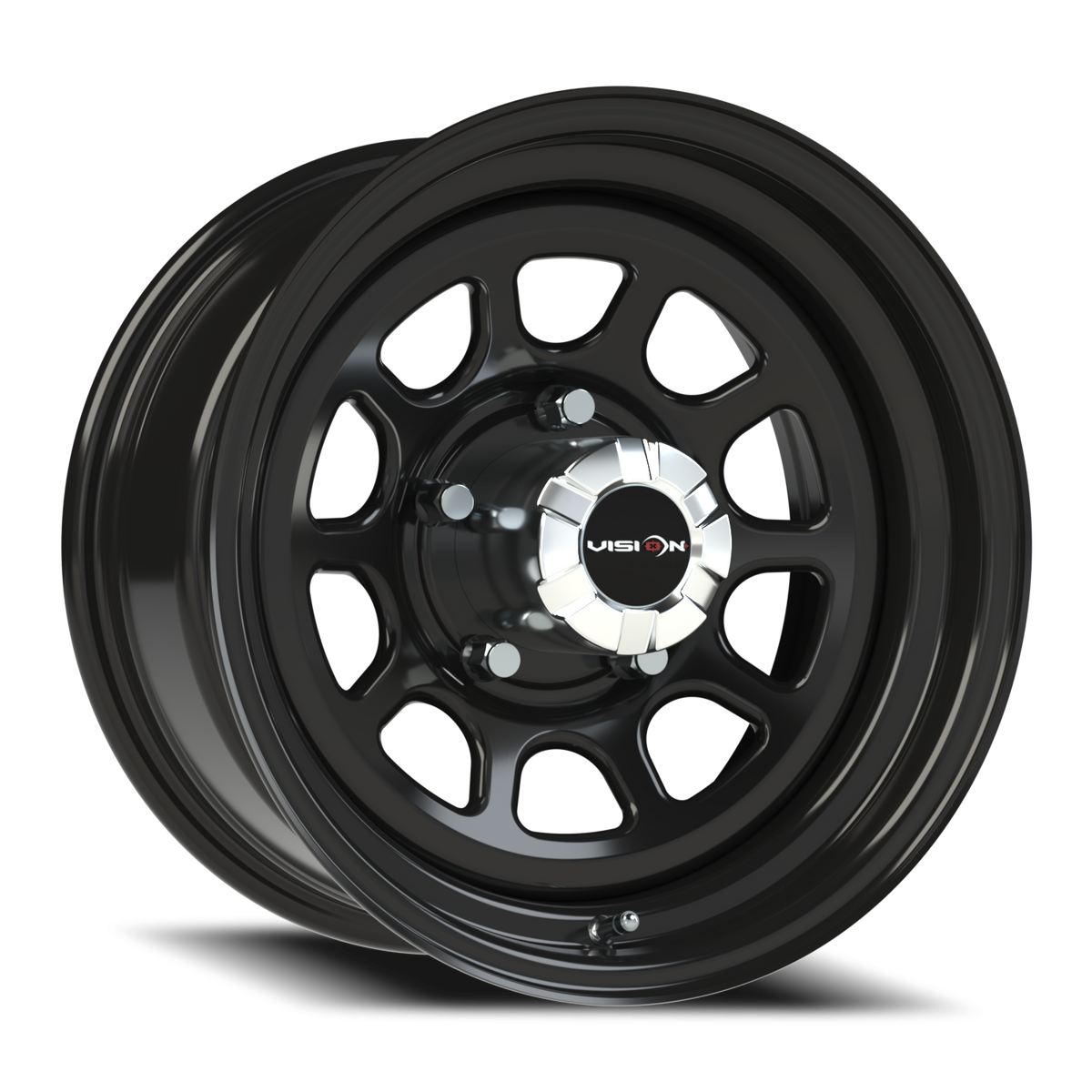 Vision Wheel 84H Gloss Black 16x8 -12 5x139.7mm 108mm - Wheelwiz