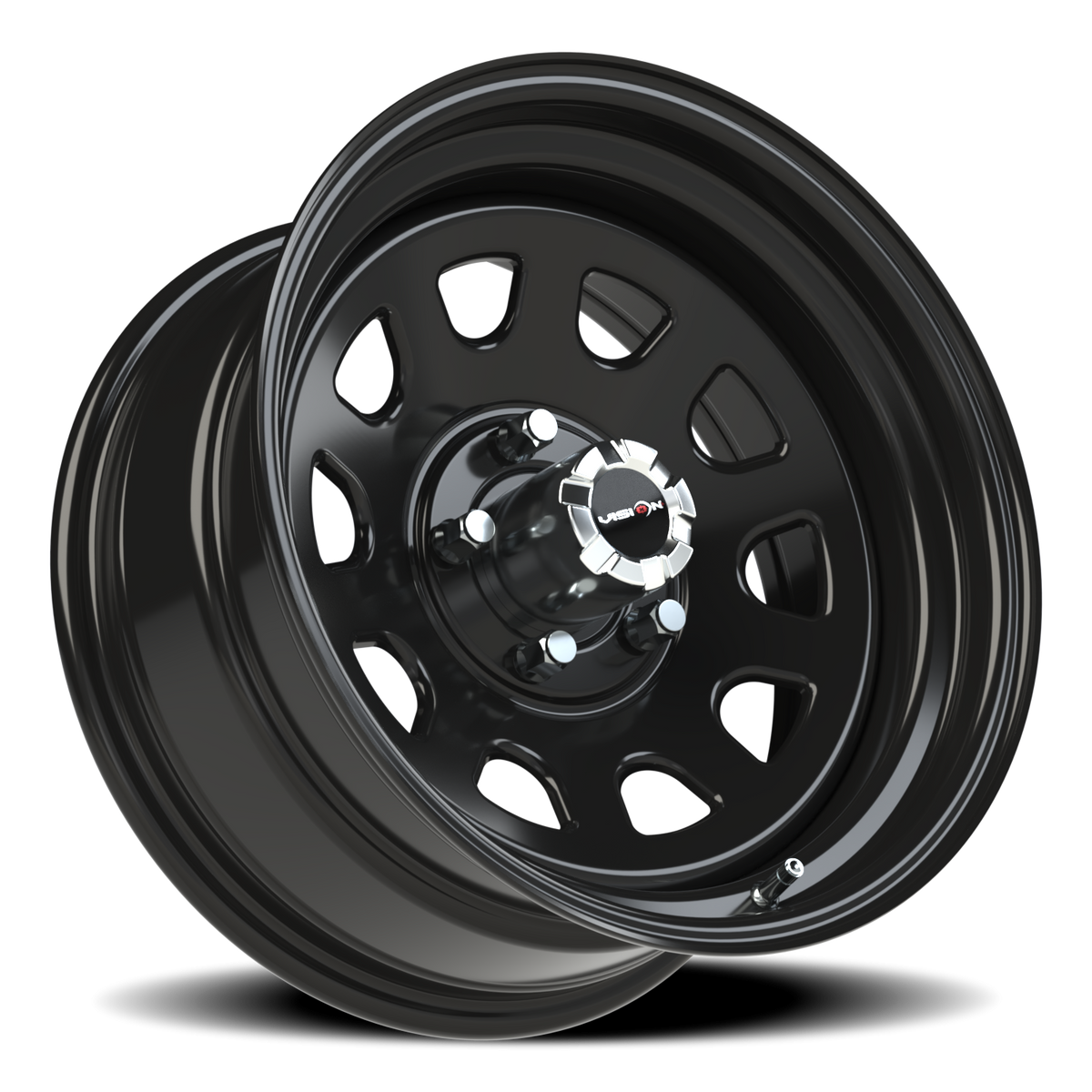 Vision Wheel 84H Gloss Black 17x8 -12 5x127mm 83mm - Wheelwiz