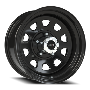 Vision Wheel 84H Gloss Black 17x8 -12 5x139.7mm 108mm - Wheelwiz