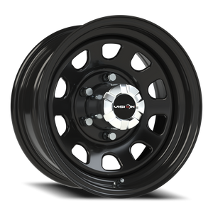 Vision Wheel 84H Gloss Black 15x7 -6 6x139.7mm 108mm - Wheelwiz