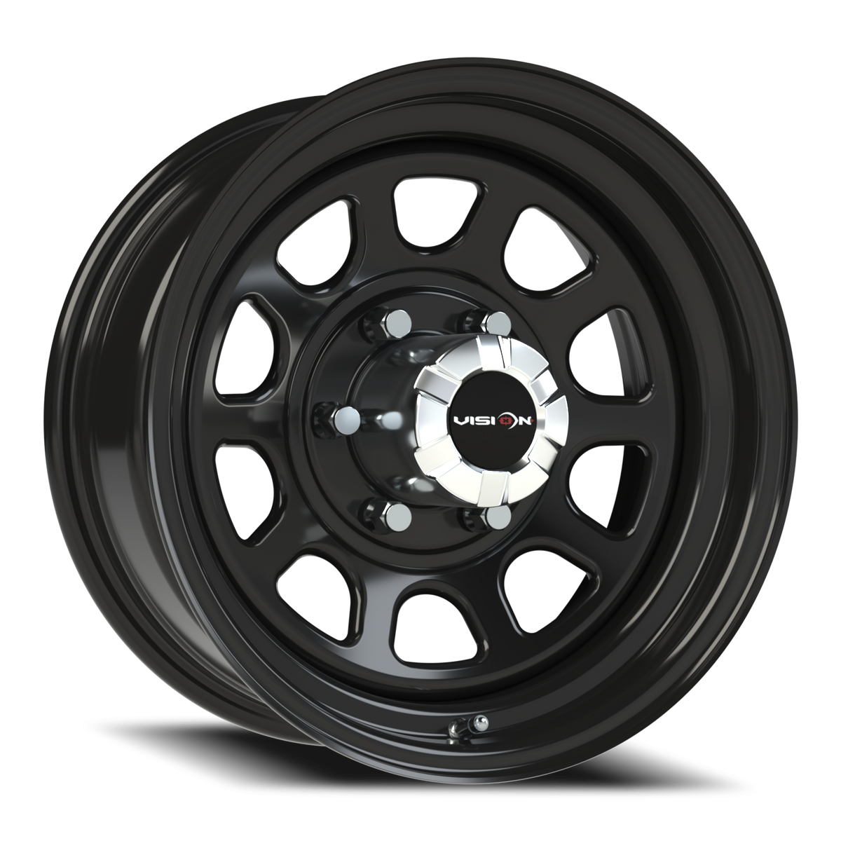 Vision Wheel 84H Gloss Black 16x7 0 6x139.7mm 108mm - Wheelwiz