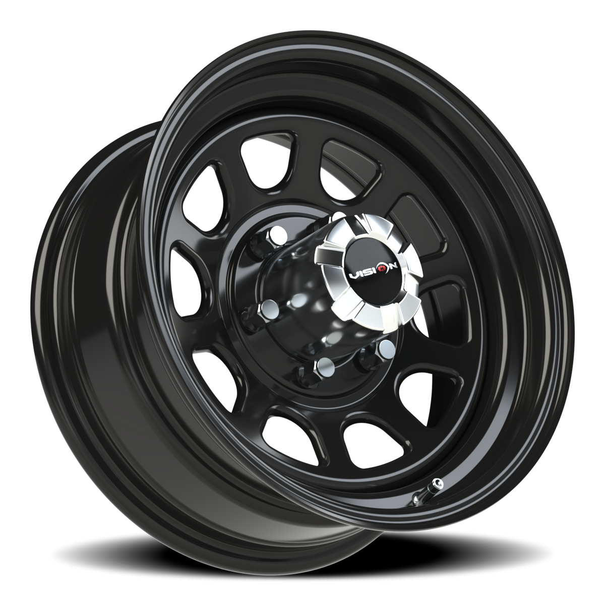 Vision Wheel 84H Gloss Black 16x7 0 6x139.7mm 108mm - Wheelwiz