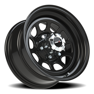 Vision Wheel 84H Gloss Black 16x8 -12 6x139.7mm 108mm - Wheelwiz