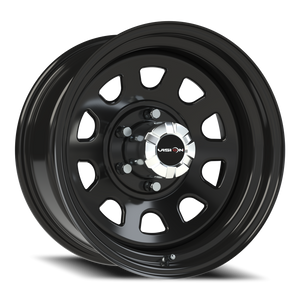 Vision Wheel 84H Gloss Black 17x8 -12 6x139.7mm 108mm - Wheelwiz