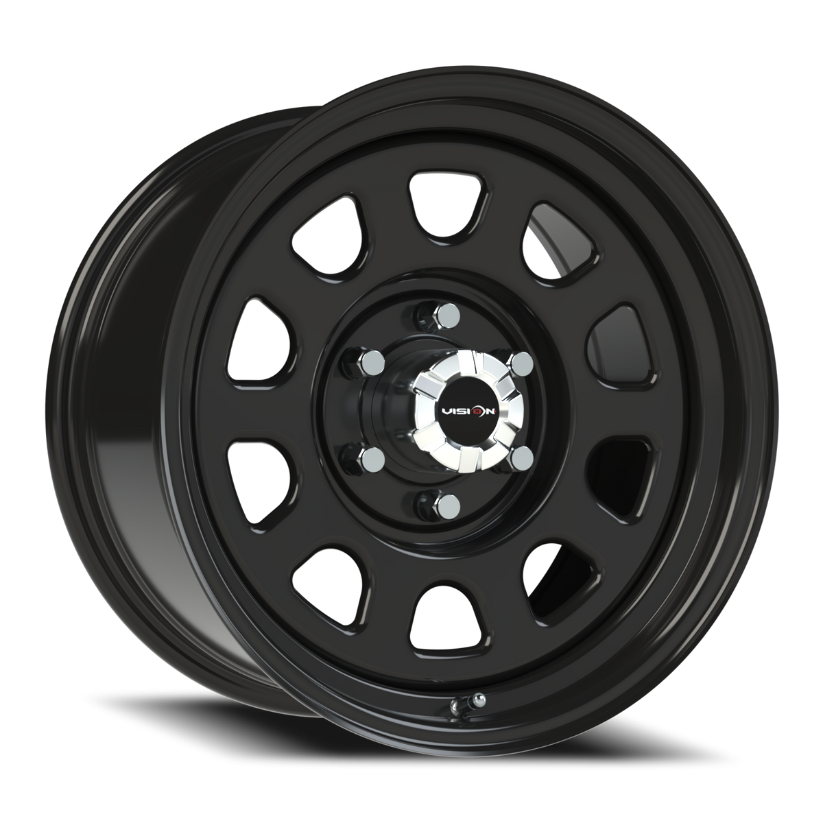 Vision Wheel 84H Gloss Black 17x9 -12 6x135mm 88.9mm - Wheelwiz