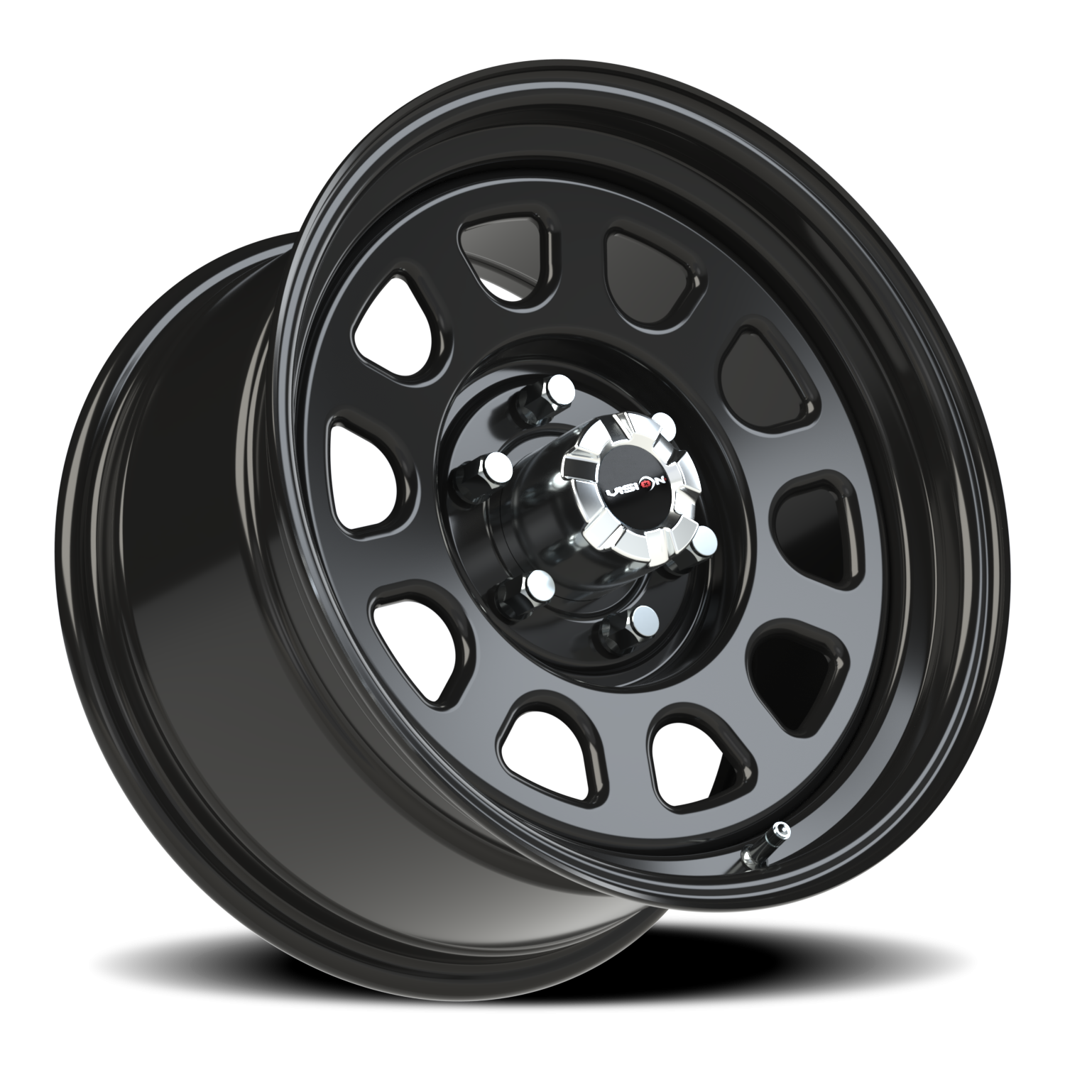 Vision Wheel 84H Gloss Black 17x9 -12 6x135mm 88.9mm - Wheelwiz