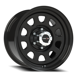 Vision Wheel 84H Gloss Black 17x9 -12 6x139.7mm 108mm - Wheelwiz