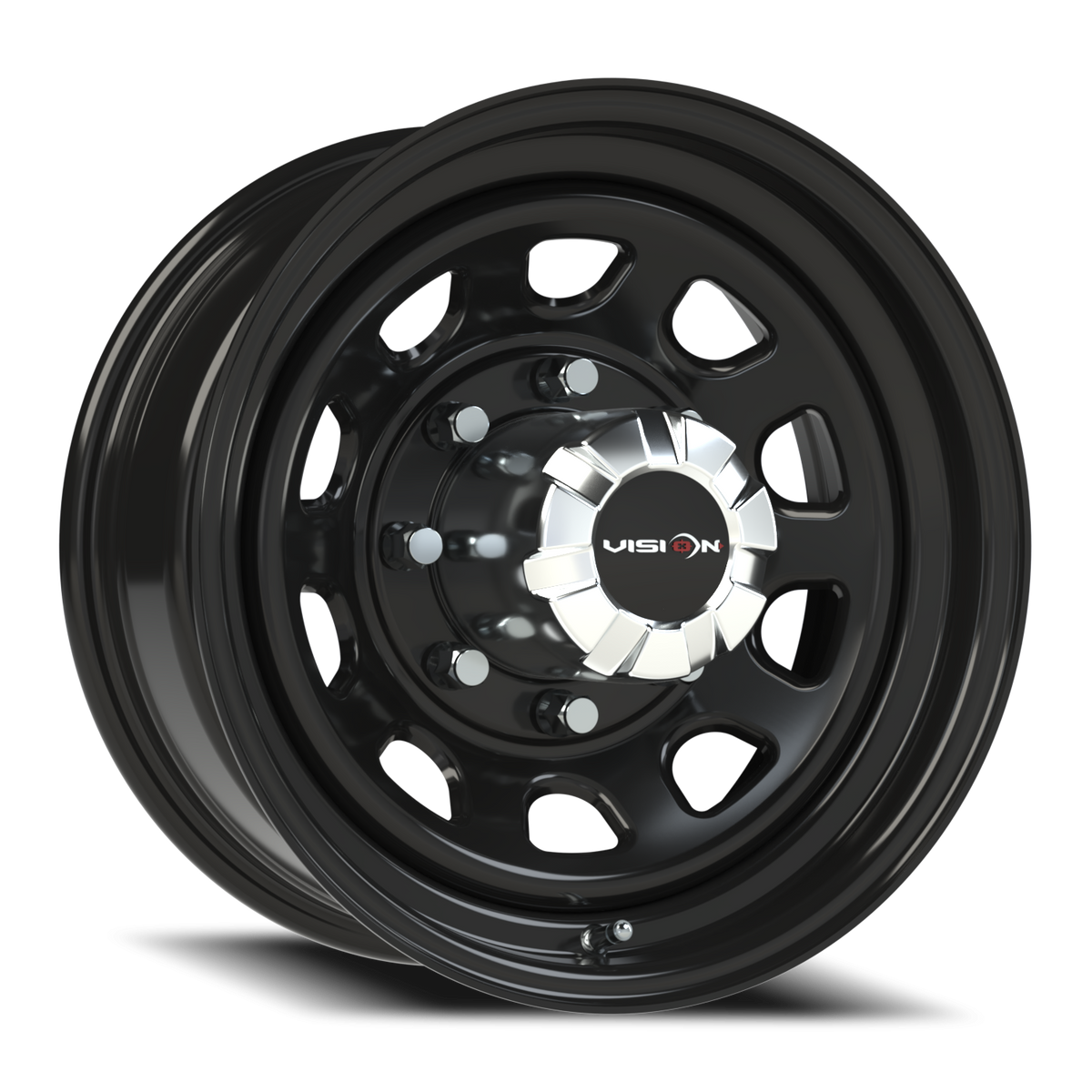 Vision Wheel 84H Gloss Black 16x7 0 8x165.1mm 130.8mm - Wheelwiz