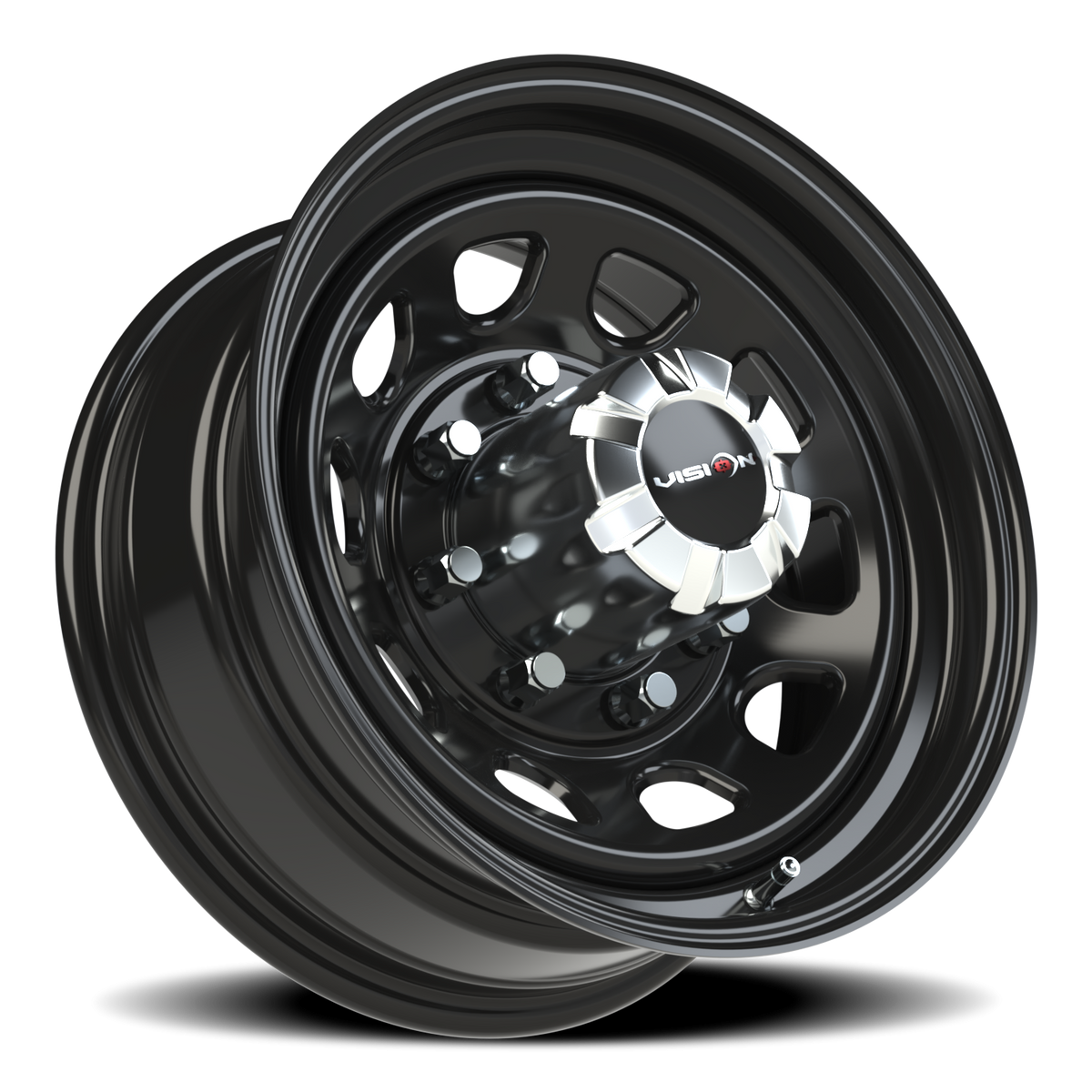 Vision Wheel 84H Gloss Black 16x7 0 8x165.1mm 130.8mm - Wheelwiz