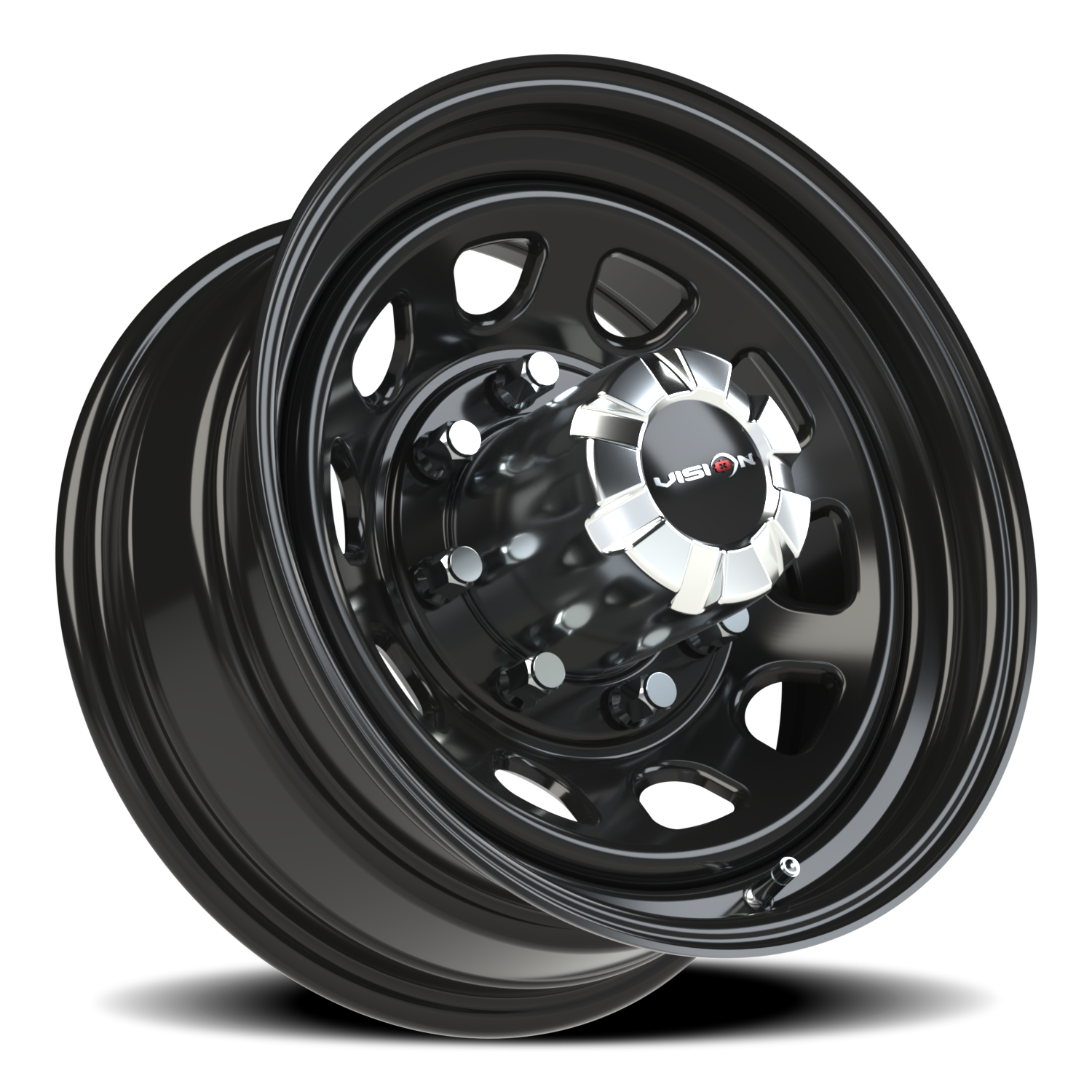 Vision Wheel 84H Gloss Black 16x7 0 8x165.1mm 130.8mm - Wheelwiz