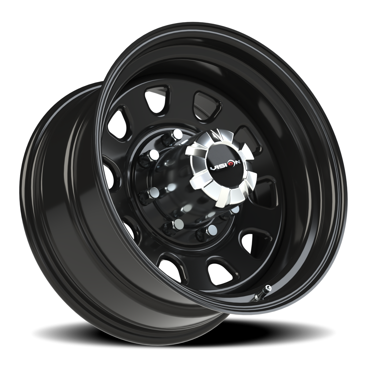 Vision Wheel 84H Gloss Black 17x9 -12 8x170mm 130.8mm - Wheelwiz