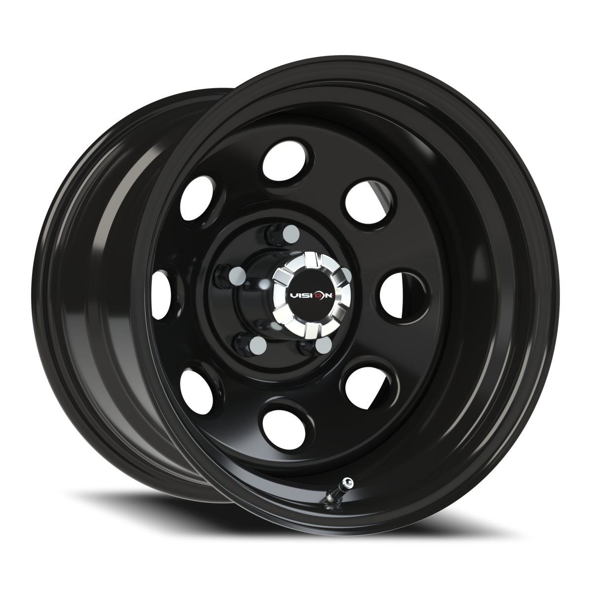 Vision Wheel 85H Gloss Black 15x10 -39 5x120.65mm 83mm - Wheelwiz