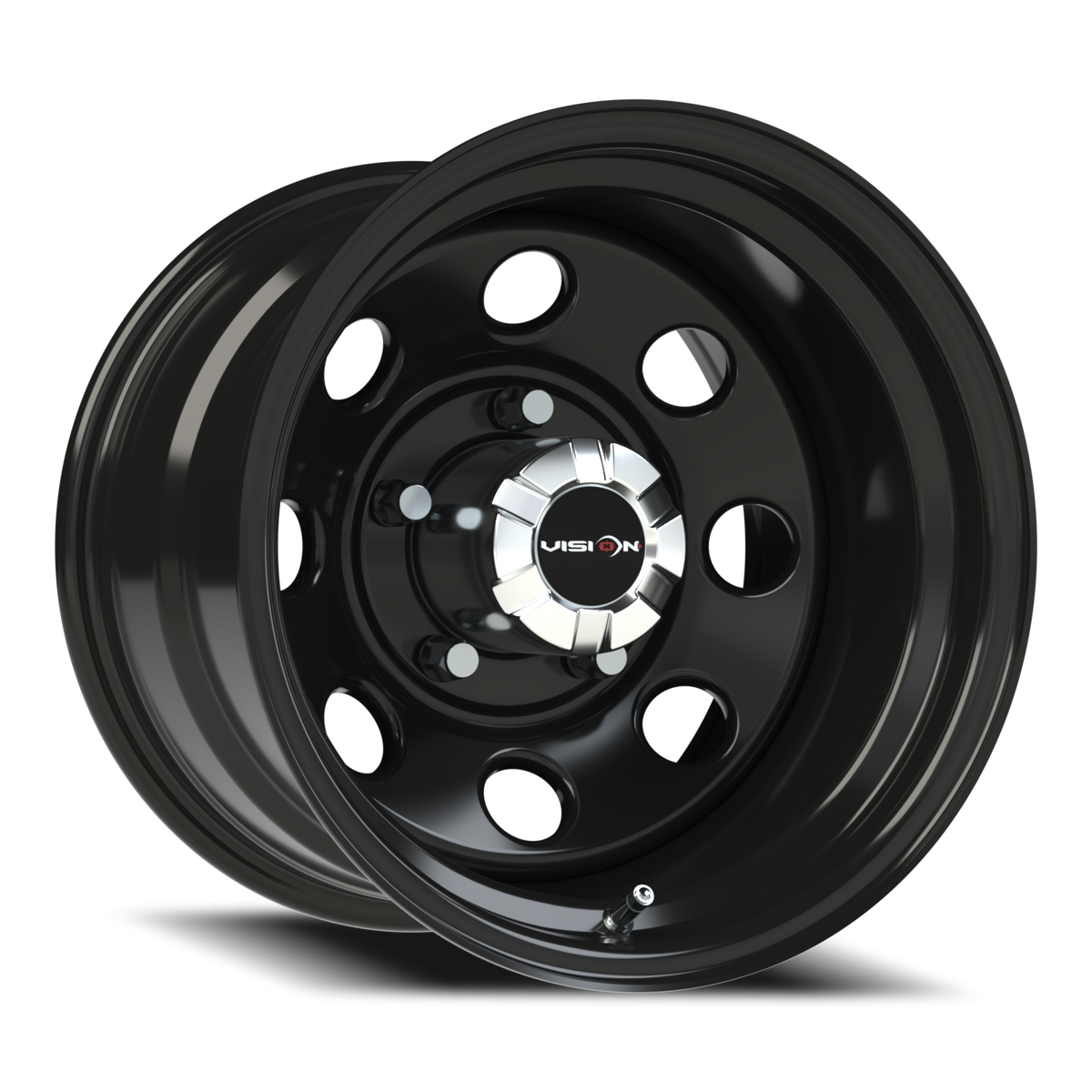 Vision Wheel 85H Gloss Black 15x10 -39 5x139.7mm 108mm - Wheelwiz