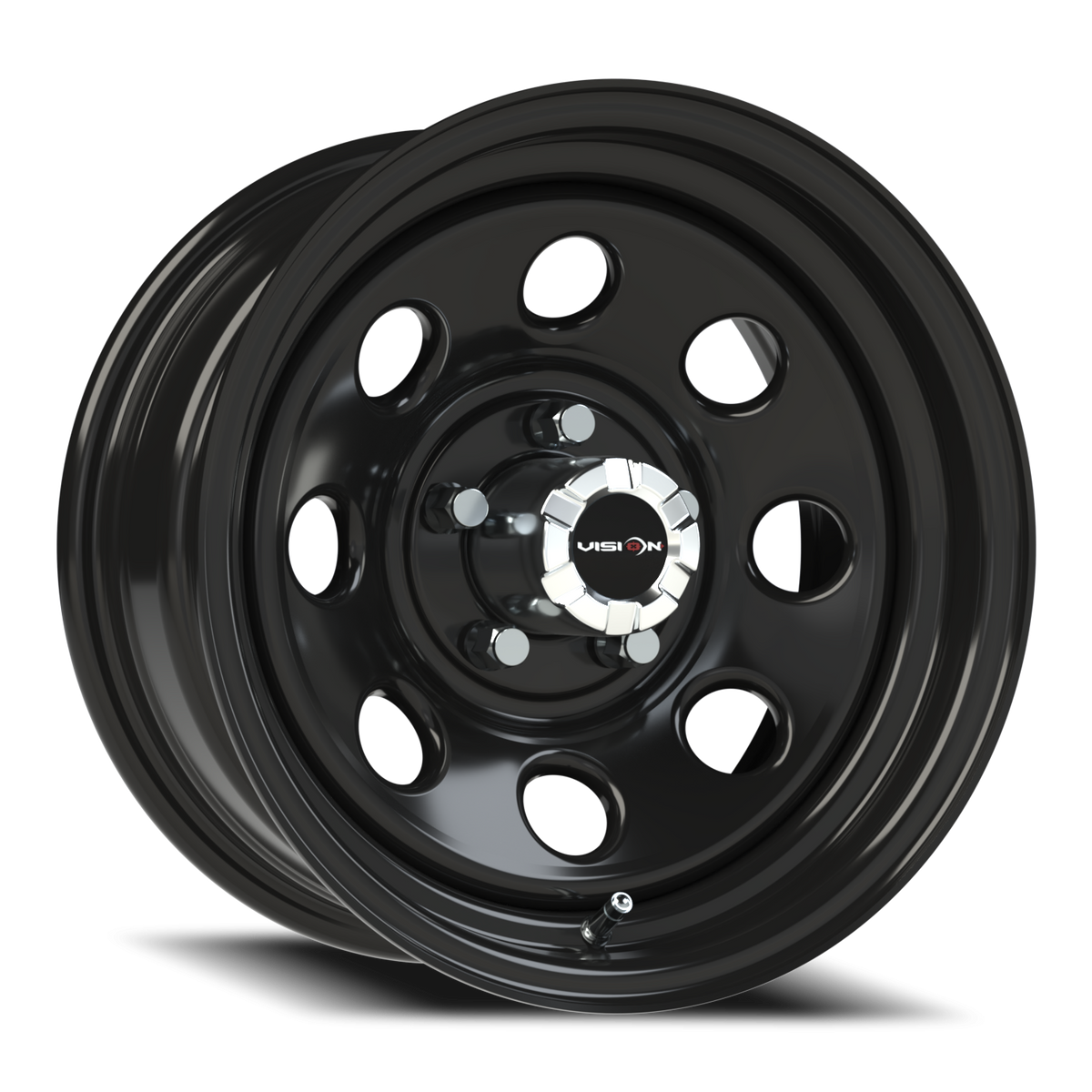 Vision Wheel 85H Gloss Black 15x7 -6 5x127mm 83mm - Wheelwiz