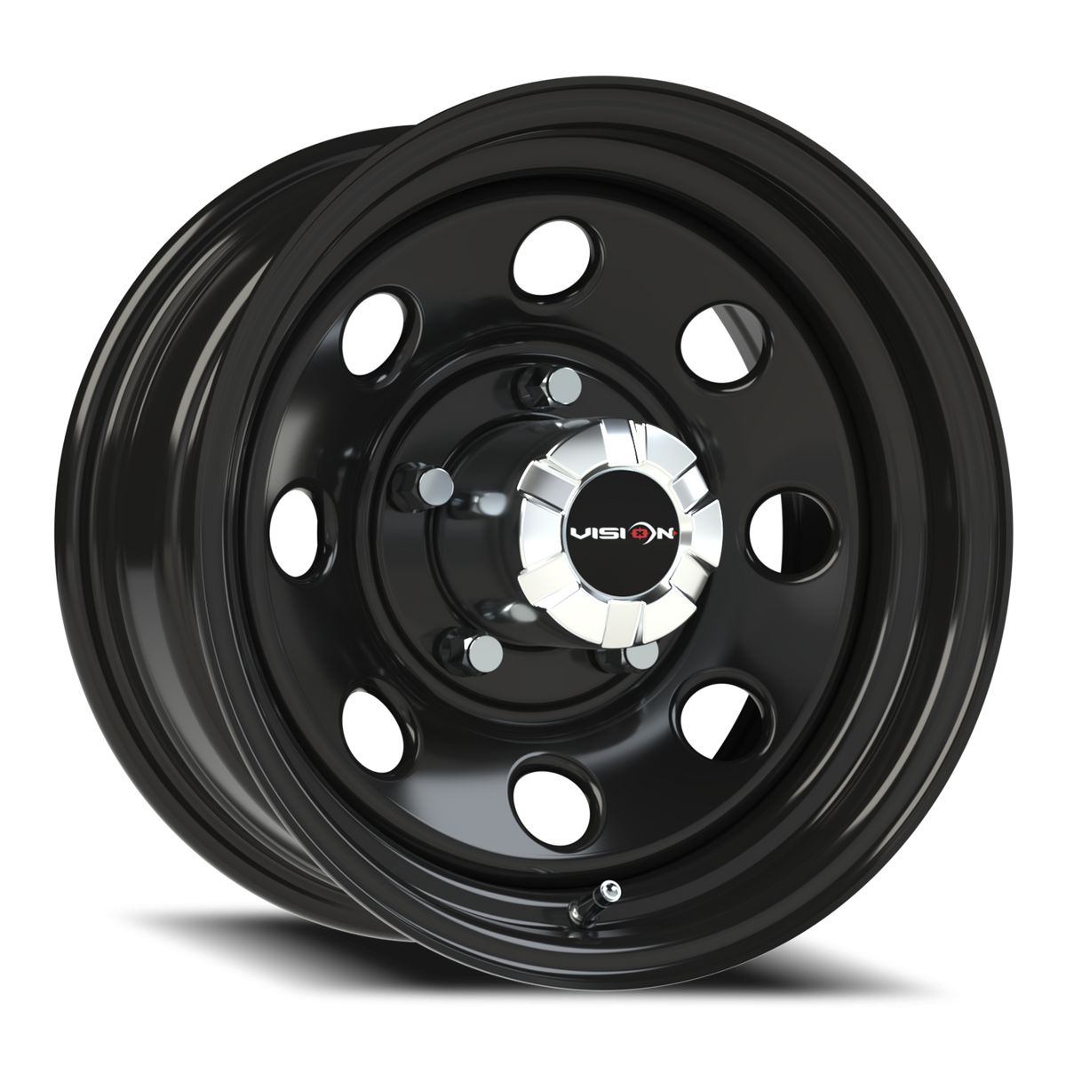 Vision Wheel 85H Gloss Black 15x7 -6 5x139.7mm 108mm - Wheelwiz