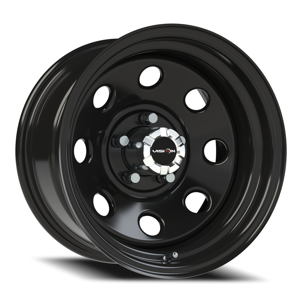 Vision Wheel 85H Gloss Black 15x8 -29 5x114.3mm 83mm - Wheelwiz