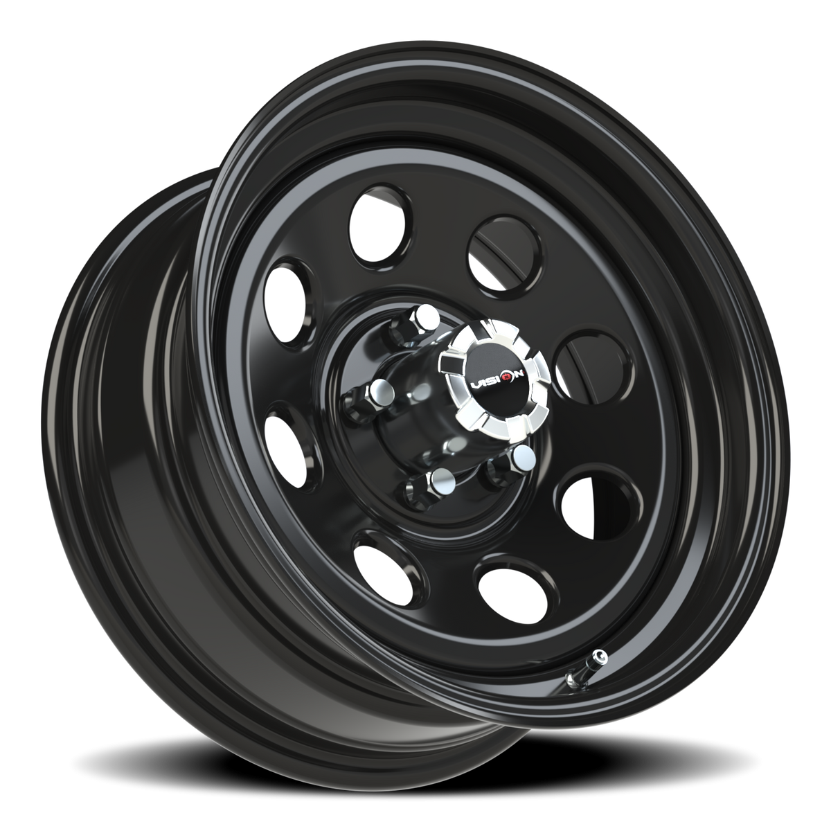 Vision Wheel 85H Gloss Black 16x7 0 5x114.3mm 83mm - Wheelwiz