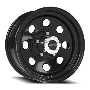 Vision Wheel 85H Gloss Black 16x7 0 5x127mm 83mm - Wheelwiz