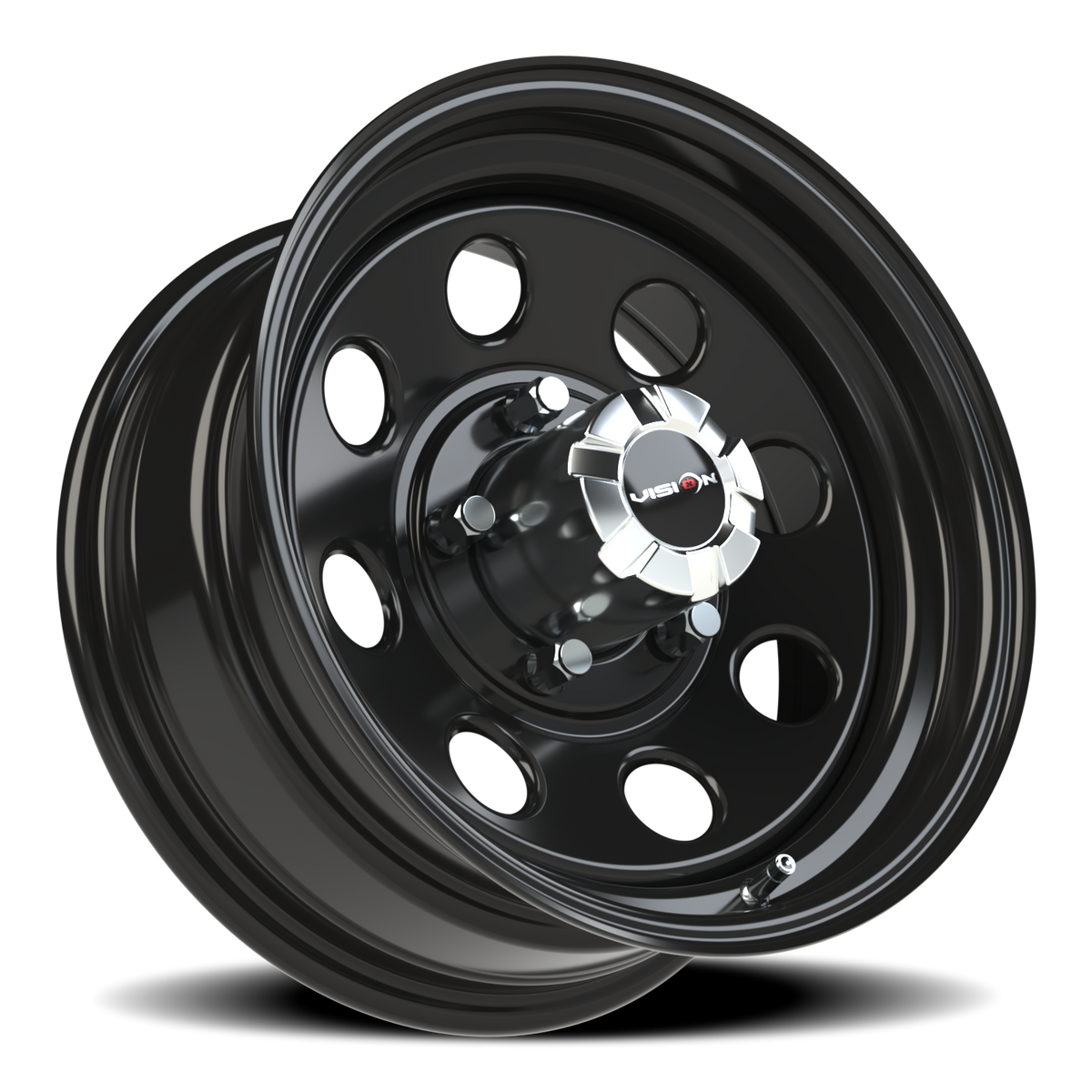 Vision Wheel 85H Gloss Black 16x7 0 5x127mm 83mm - Wheelwiz