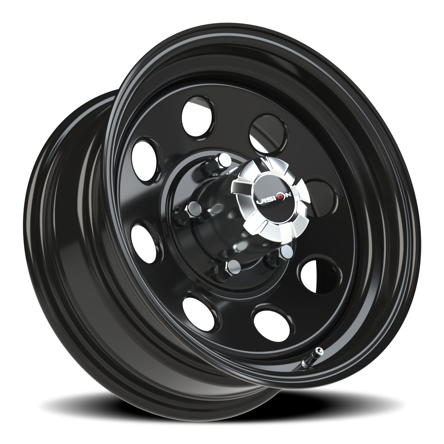 Vision Wheel 85H Gloss Black 16x7 0 5x127mm 83mm - Wheelwiz