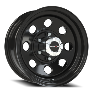 Vision Wheel 85H Gloss Black 16x7 0 5x139.7mm 108mm - Wheelwiz