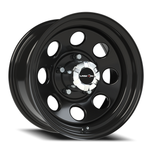 Vision Wheel 85H Gloss Black 16x8 -12 5x139.7mm 108mm - Wheelwiz