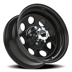 Vision Wheel 85H Gloss Black 17x8 -12 5x139.7mm 108mm - Wheelwiz