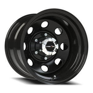 Vision Wheel 85H Gloss Black 15x10 -39 6x139.7mm 108mm - Wheelwiz