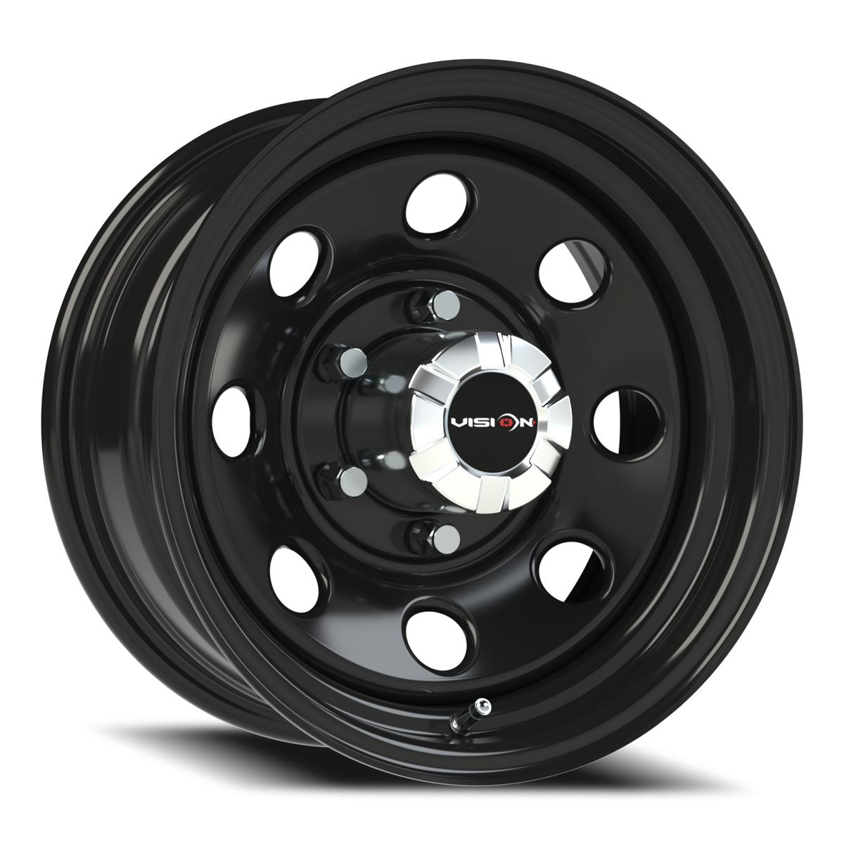 Vision Wheel 85H Gloss Black 15x7 -6 6x139.7mm 108mm - Wheelwiz