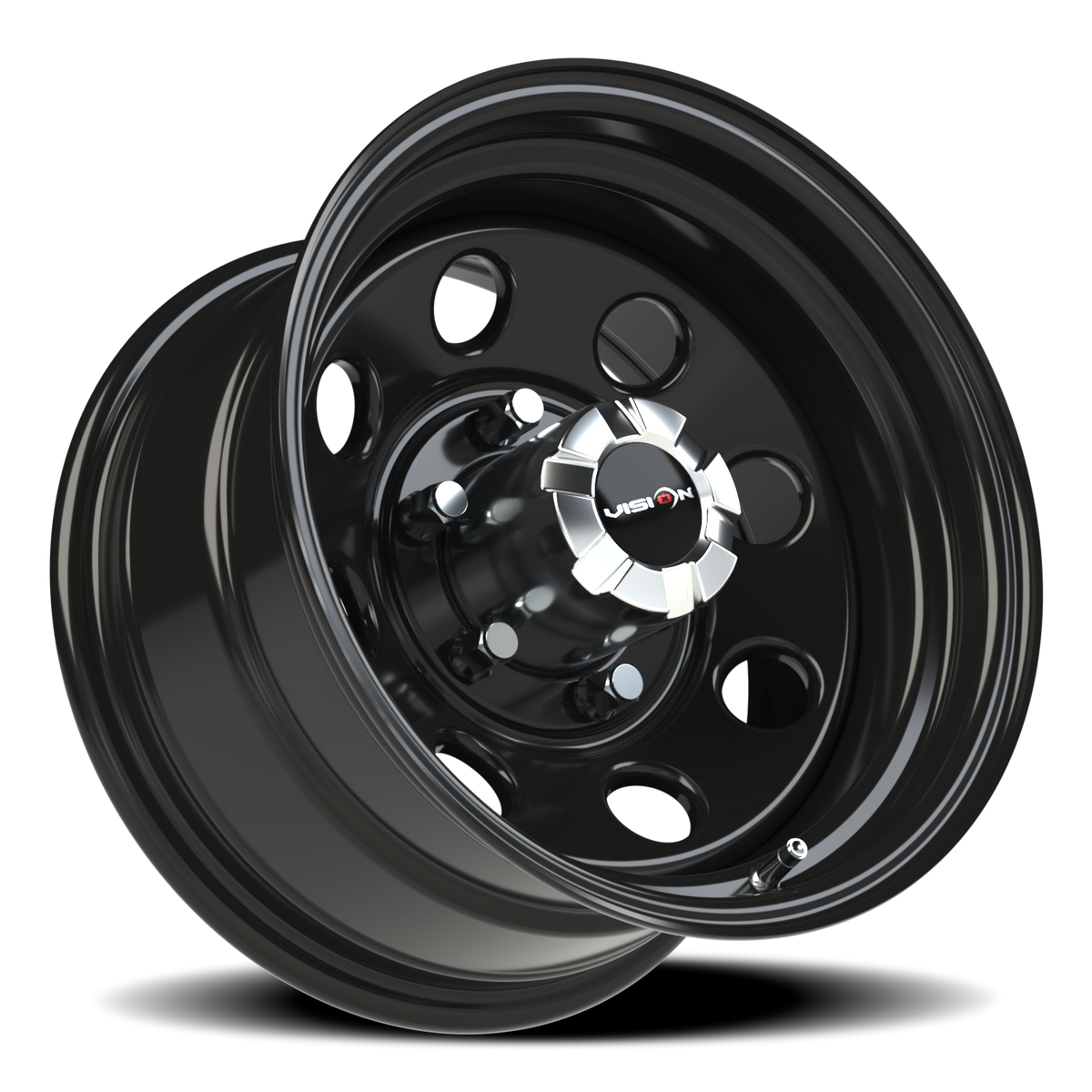 Vision Wheel 85H Gloss Black 15x8 -19 6x139.7mm 108mm - Wheelwiz