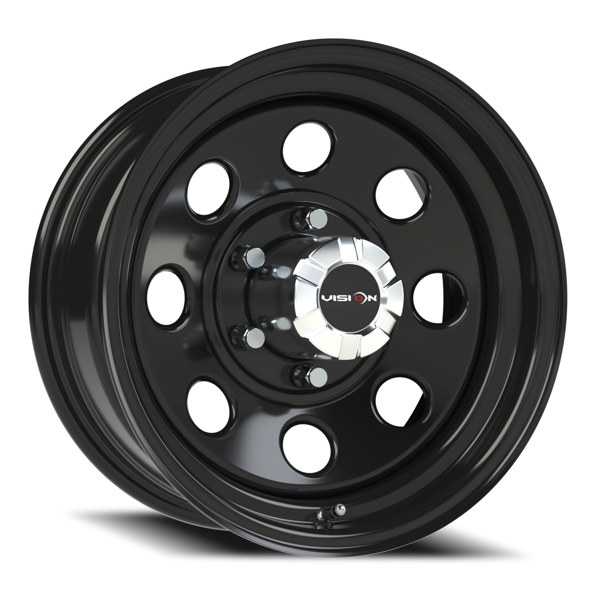 Vision Wheel 85H Gloss Black 16x7 0 6x139.7mm 108mm - Wheelwiz