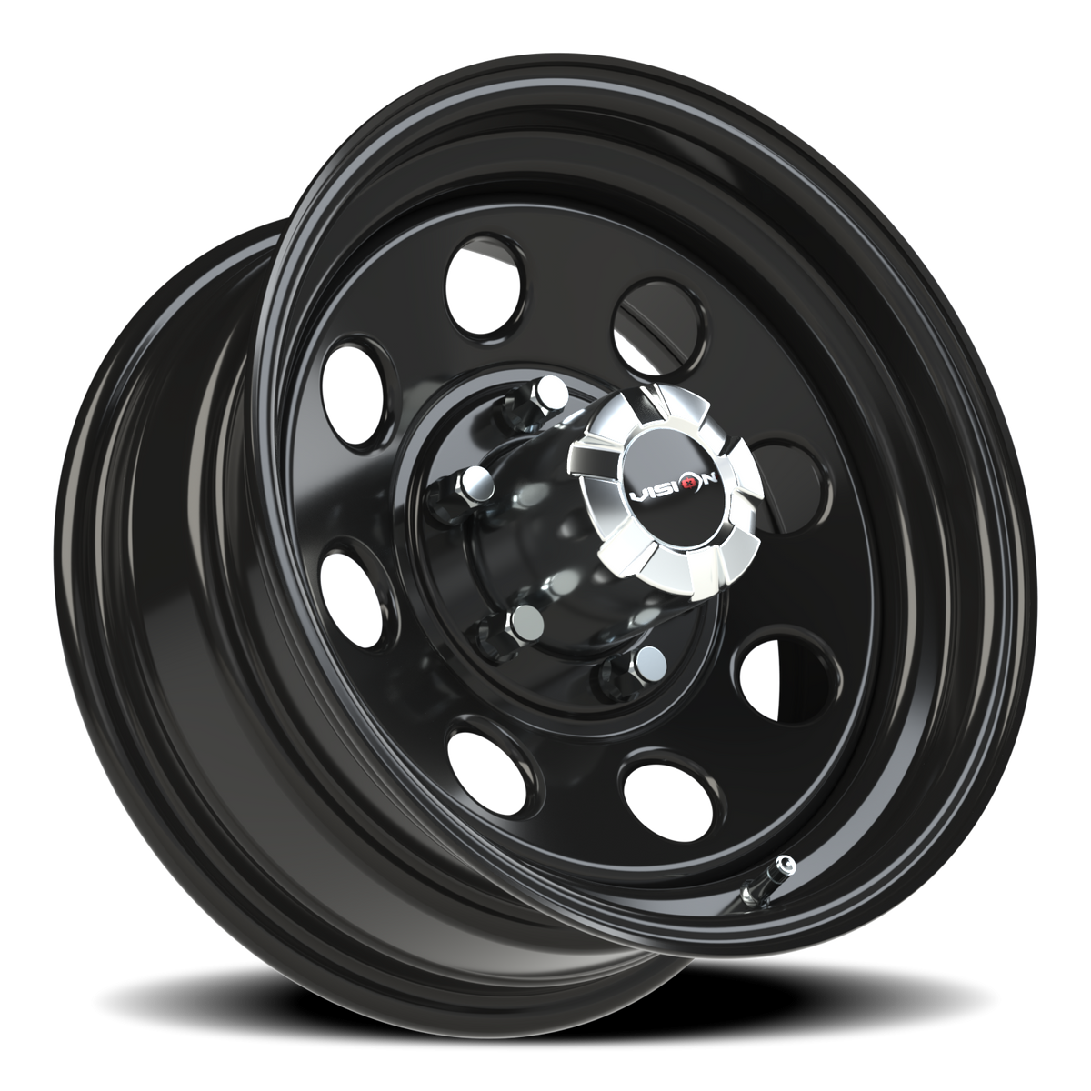 Vision Wheel 85H Gloss Black 16x7 0 6x139.7mm 108mm - Wheelwiz