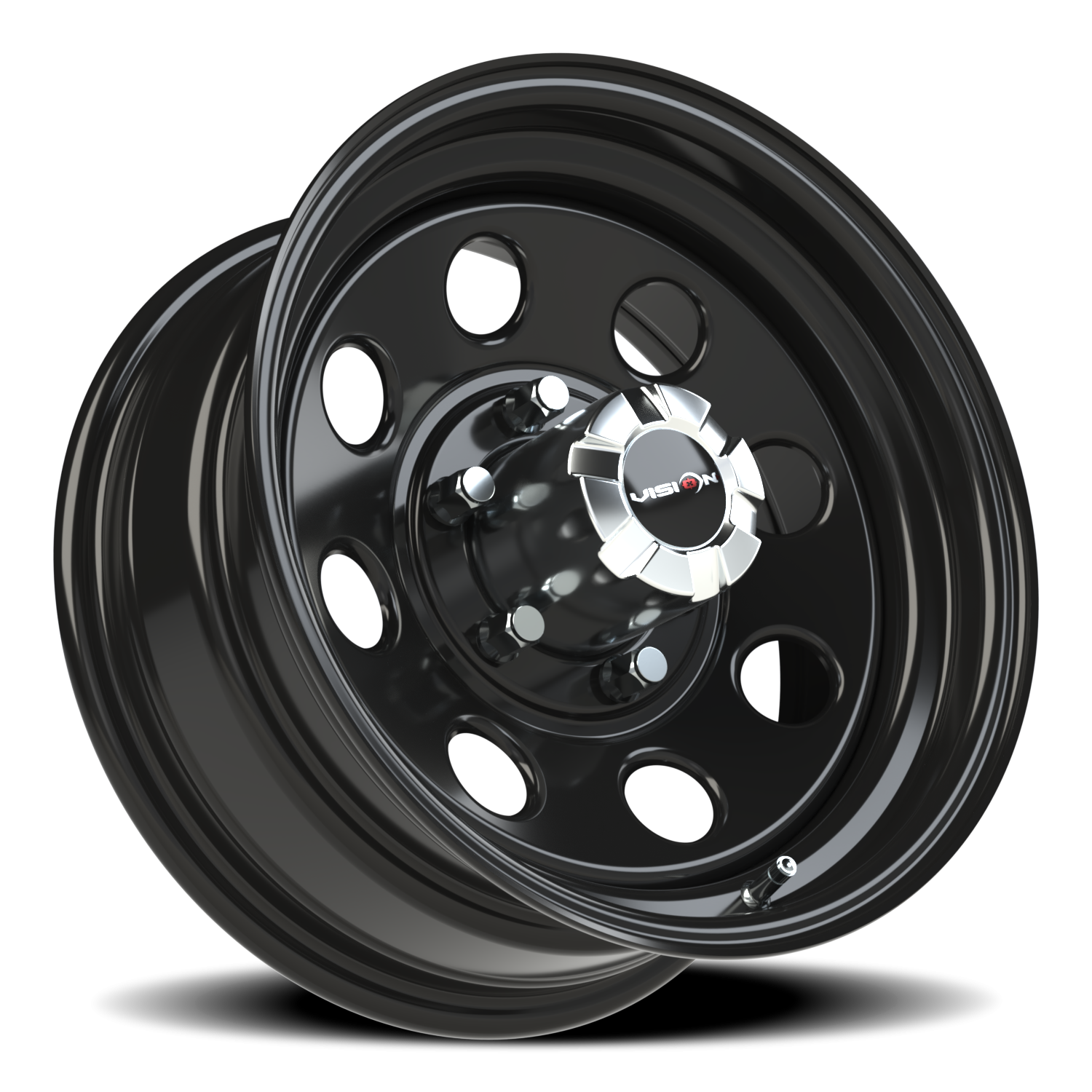 Vision Wheel 85H Gloss Black 16x7 0 6x139.7mm 108mm - Wheelwiz