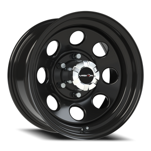 Vision Wheel 85H Gloss Black 16x8 -12 6x139.7mm 108mm - Wheelwiz